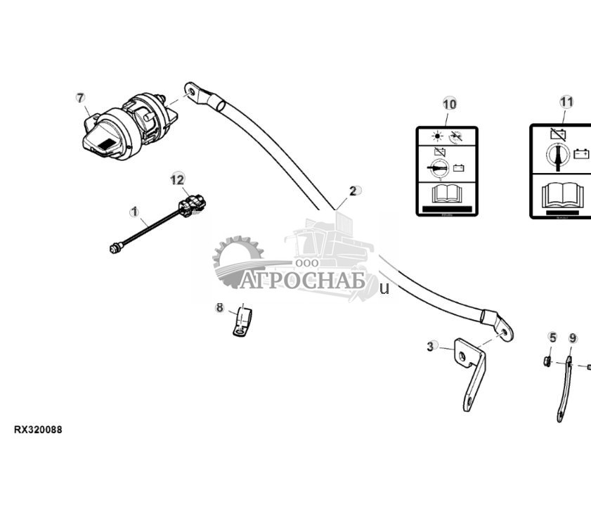 Переключатель, размыкающий переключатель батарей - ST899070 166.jpg